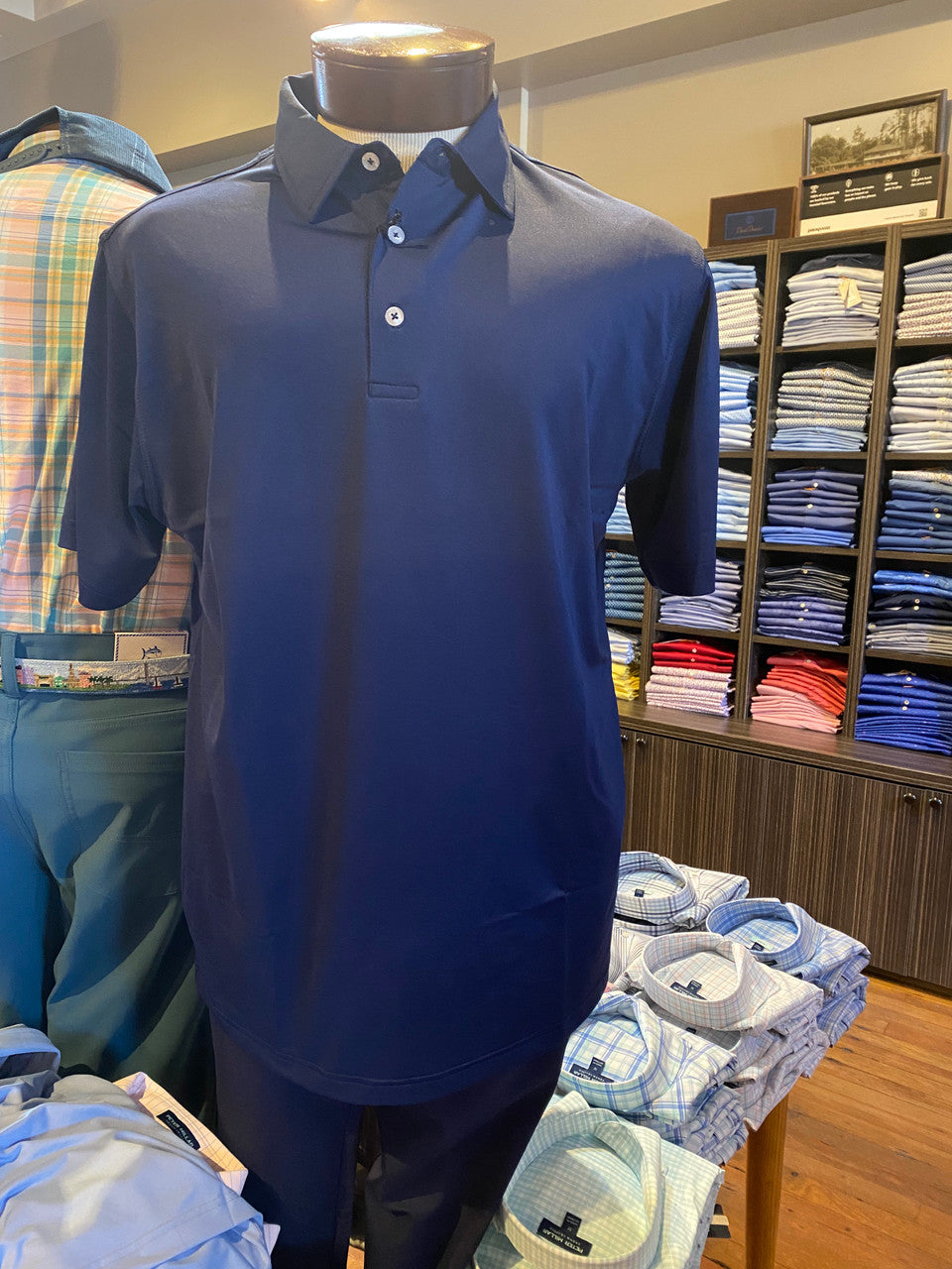 Craig Reagin Solid Polo: Navy