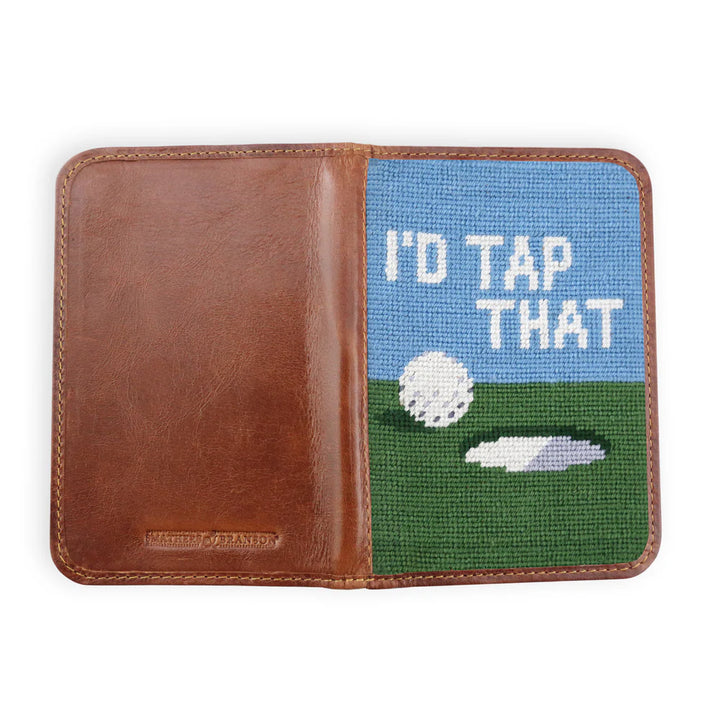 Smathers and Branson Needlepoint Scorecard Cover: I'd Tap That