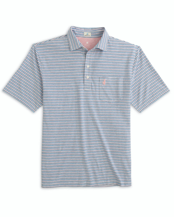 Johnnie-O Grady Striped Polo: Confetti