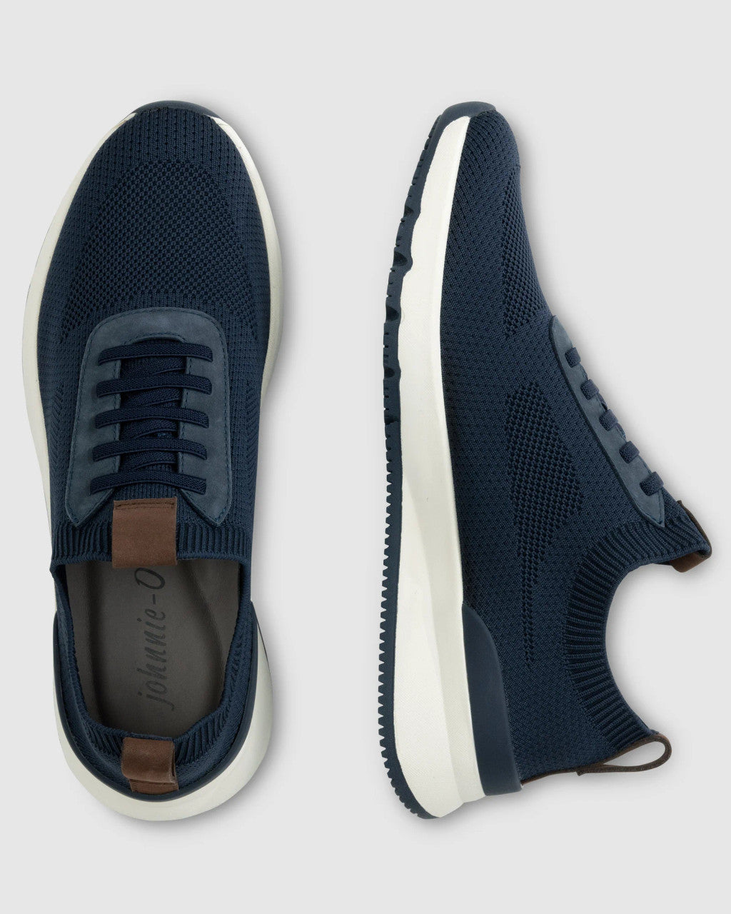 Johnnie-O Prima Flyknit Running Shoes Mens 11.5 M Navy Blue Slip On Sneakers Johnnie-O Prima Knit Mesh Sneaker: Navy – Craig Reagin Clothiers main image 4