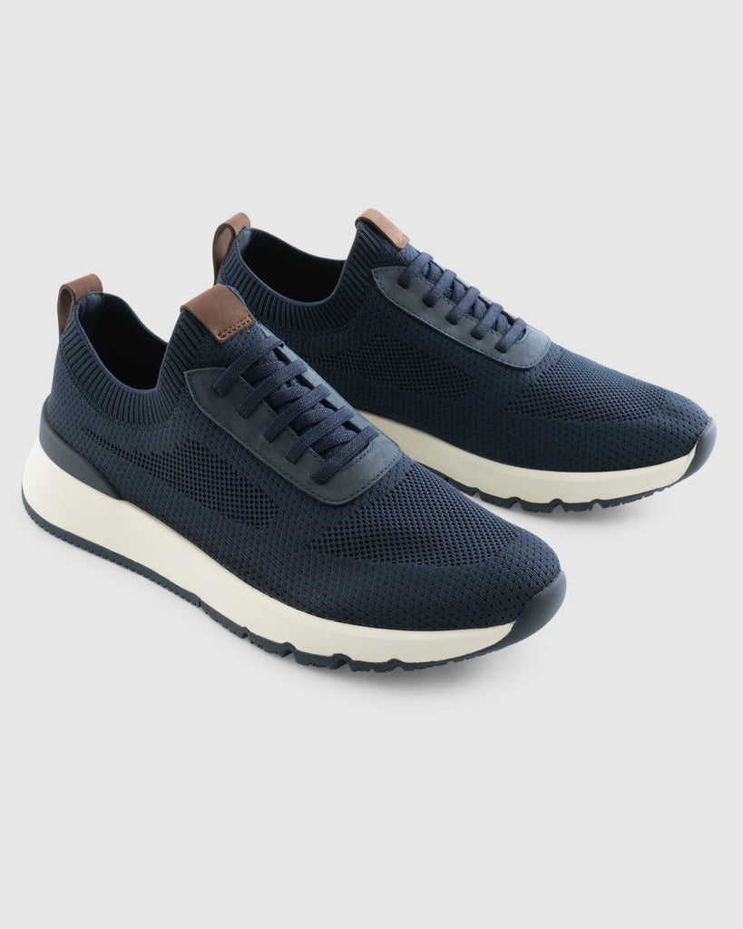 Johnnie-O Prima Knit Mesh Sneaker: Navy – Craig Reagin Clothiers display picture 2