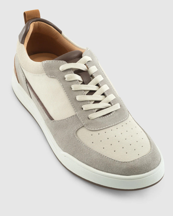 Johnnie-O Topspin Court Sneaker: Taupe