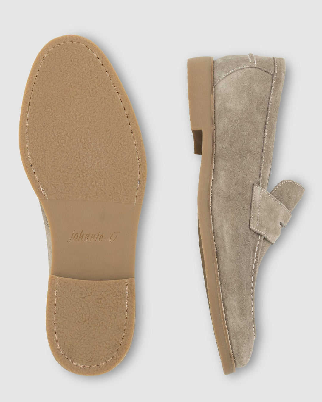 Johnnie-O J-Flex Suede Penny Loafer: Sand