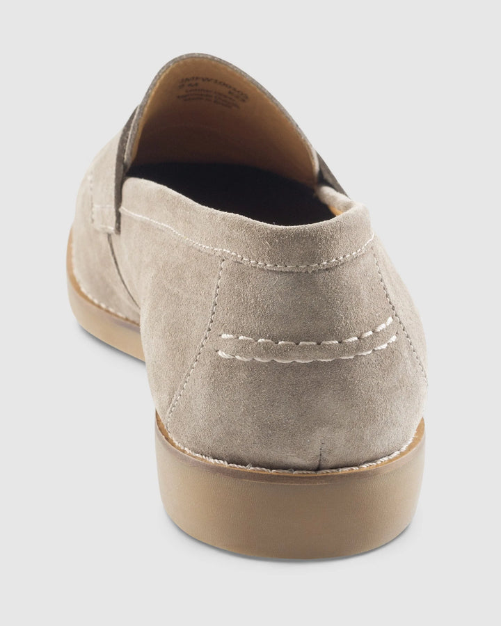 Johnnie-O J-Flex Suede Penny Loafer: Sand