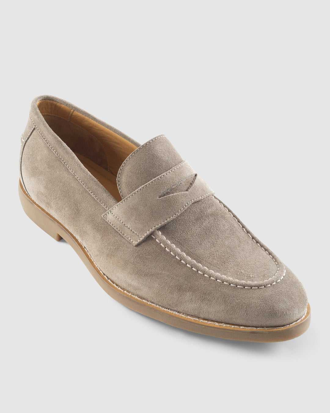 Johnnie-O J-Flex Suede Penny Loafer: Sand