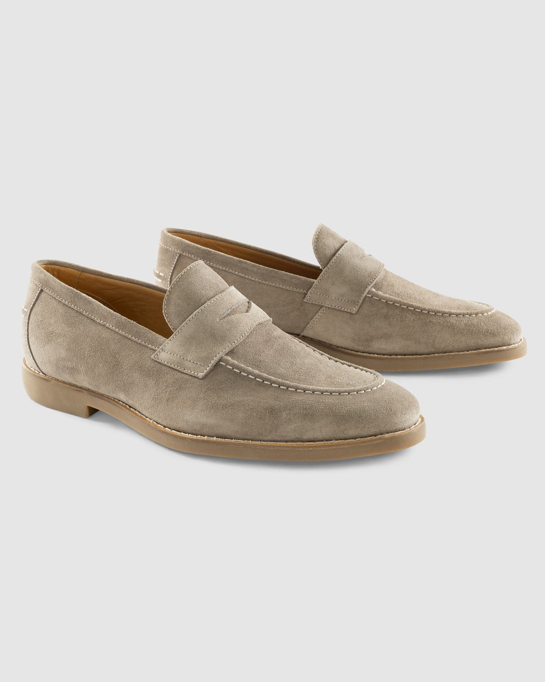 Johnnie-O J-Flex Suede Penny Loafer: Sand