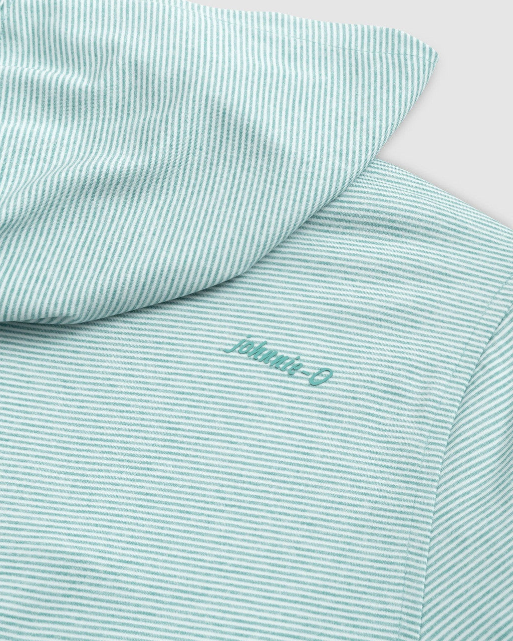 Johnnie-O Hybrid Performance 1/4 Zip Hoodie: Green Grass