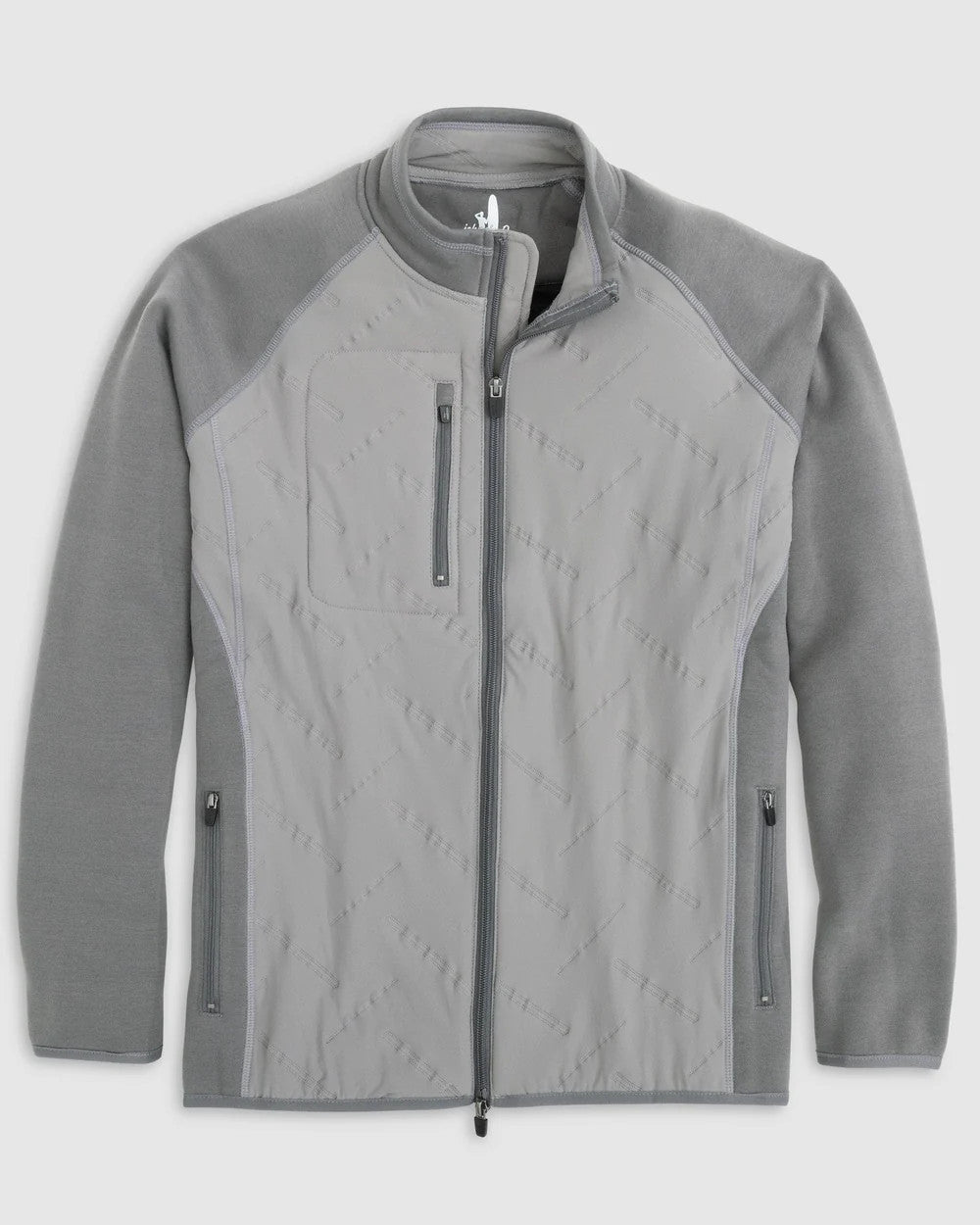 Johnnie-O Mario Mixed Media Jacket: Charcoal