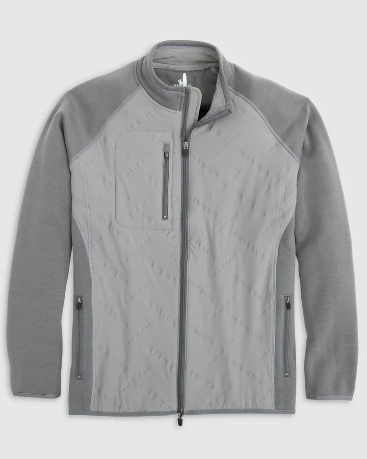 Johnnie-O Mario Mixed Media Jacket: Charcoal