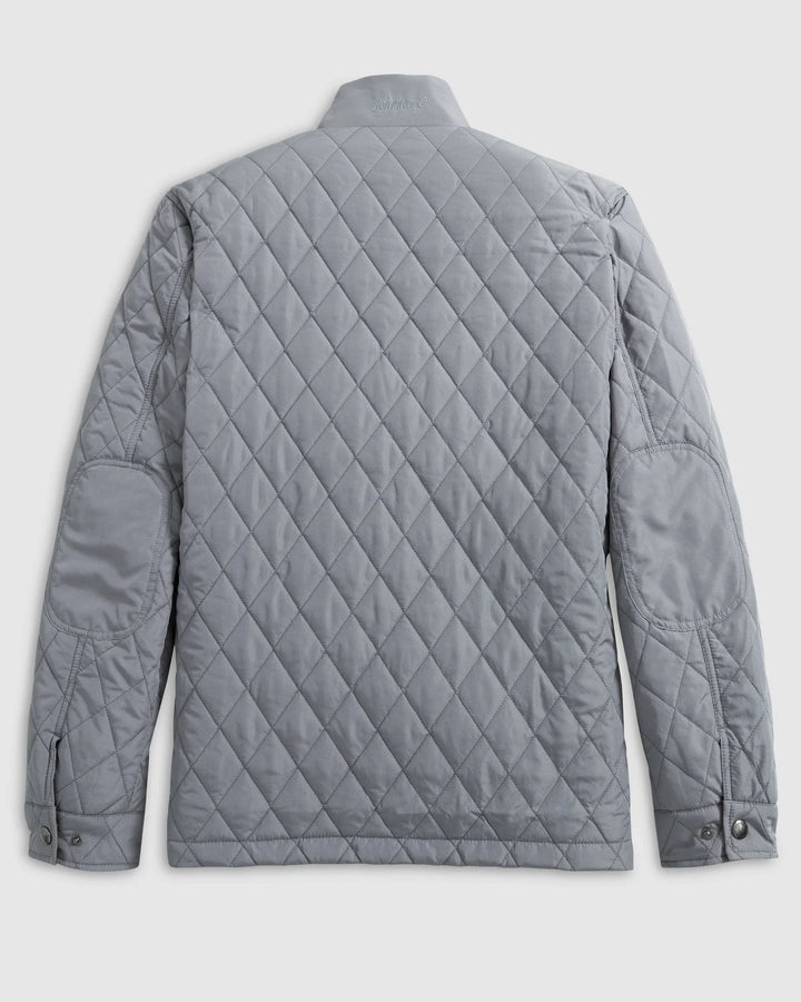 Johnnie-O Juno Quilted Snap Jacket: Concrete