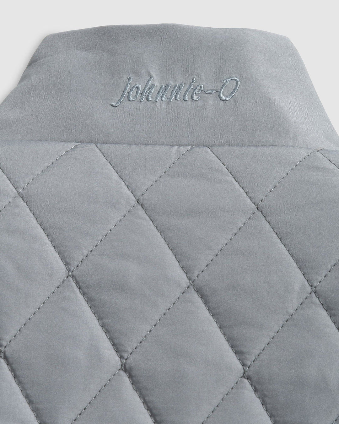 Johnnie-O Juno Quilted Snap Jacket: Concrete