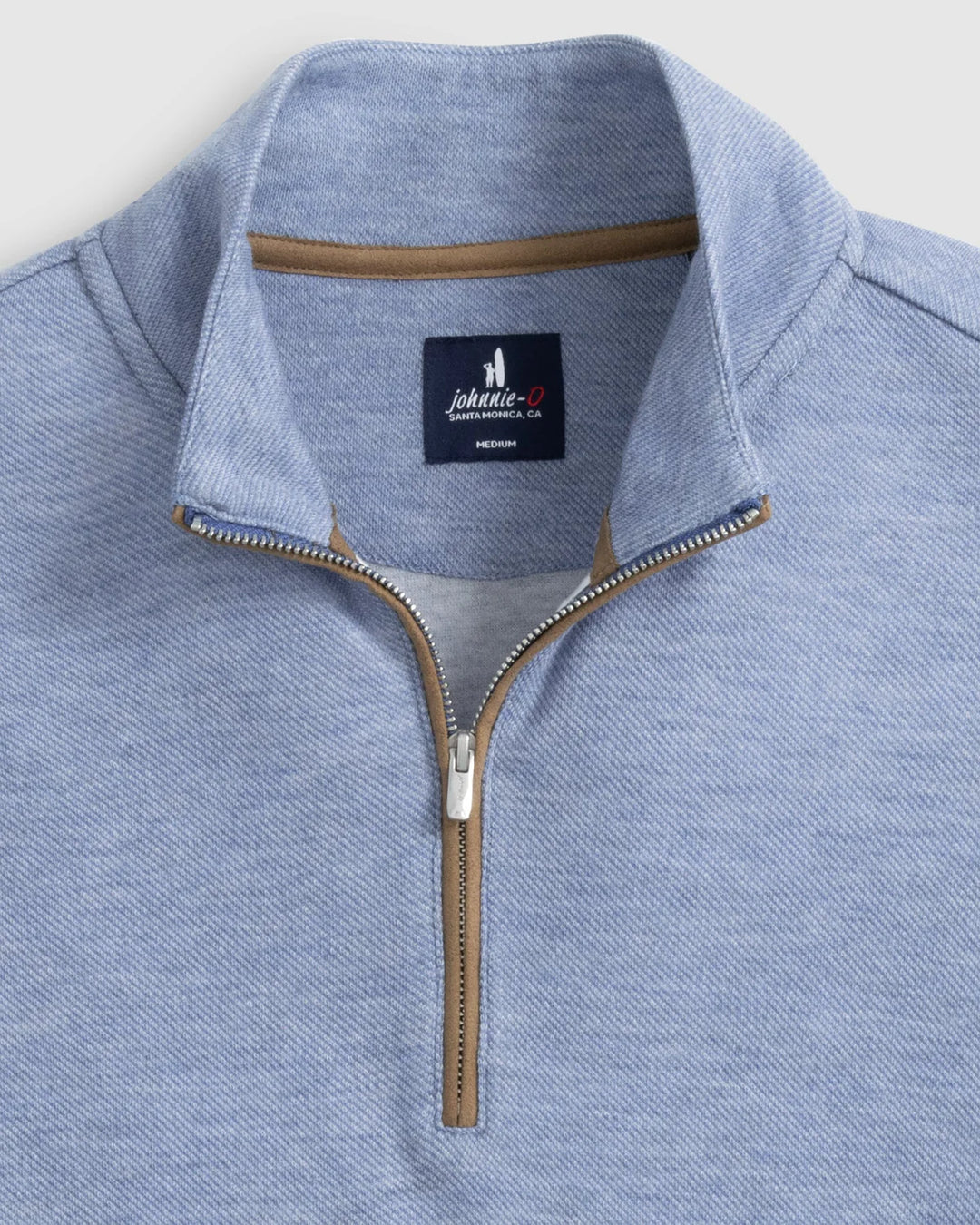 Johnnie-O Carlson Merino 1/4 Zip Pullover: Laguna Blue