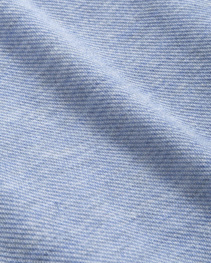 Johnnie-O Carlson Merino 1/4 Zip Pullover: Laguna Blue