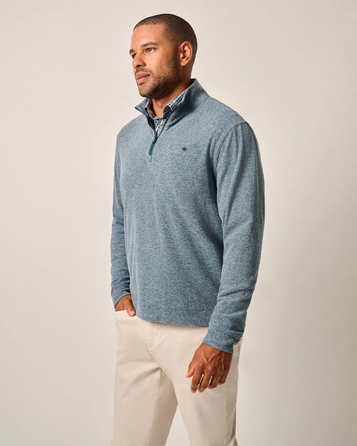 Johnnie-O Castro 1/4 Zip Pullover: Sport Navy