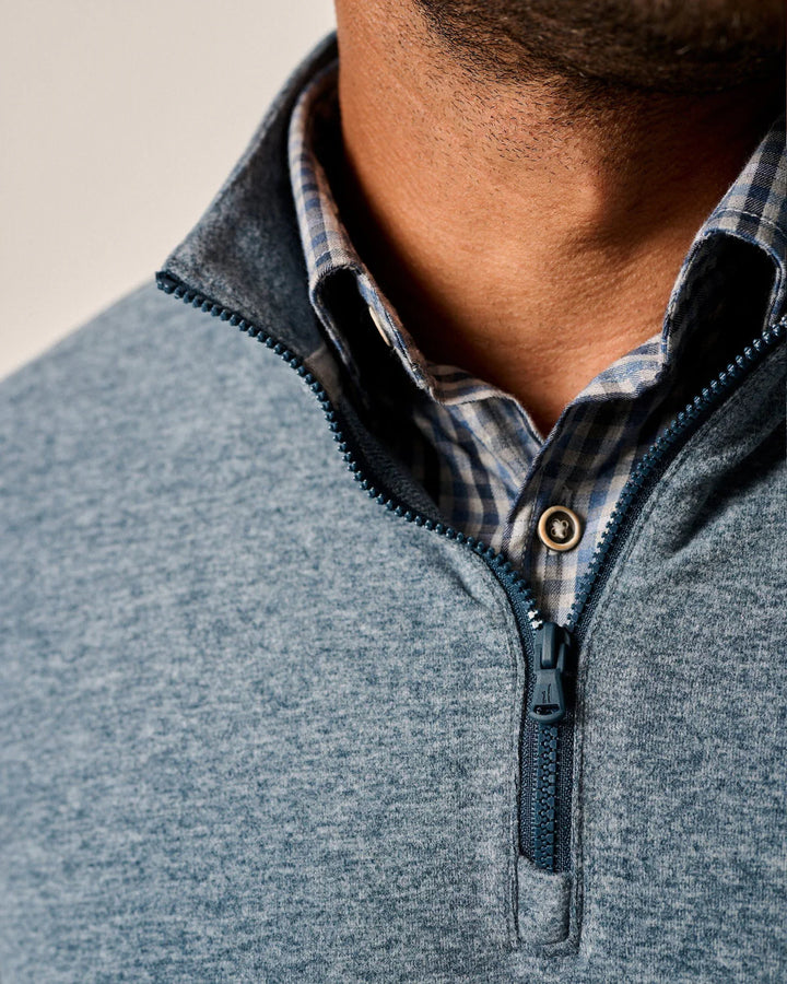 Johnnie-O Castro 1/4 Zip Pullover: Sport Navy