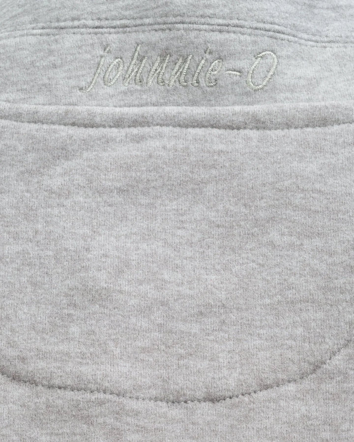 Johnnie-O Castro 1/4 Zip Pullover: Light Gray