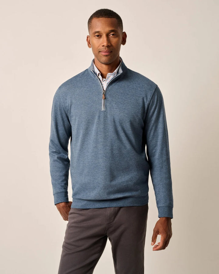 Johnnie-O Sully 1/4 Zip Pullover: Helios Blue