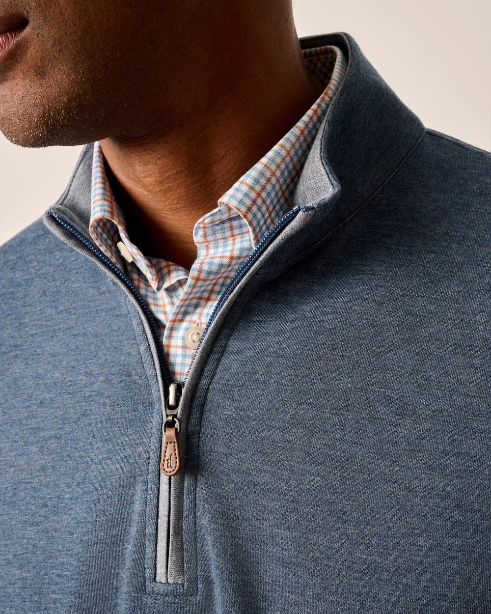 Johnnie-O Sully 1/4 Zip Pullover: Helios Blue