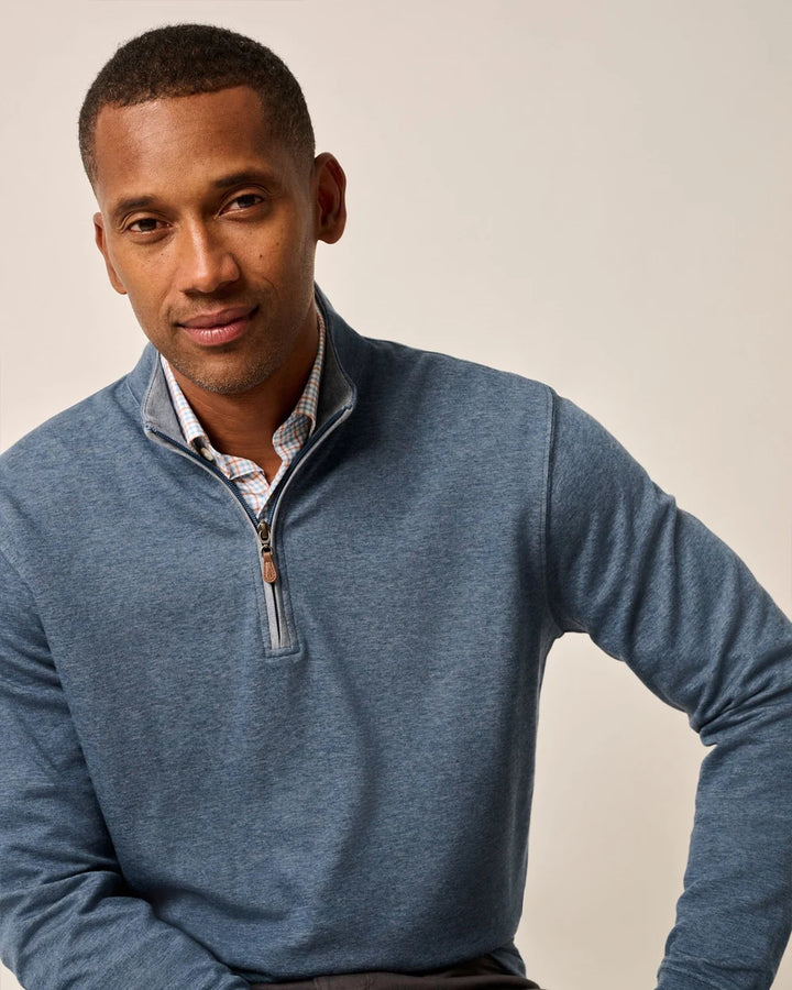 Johnnie-O Sully 1/4 Zip Pullover: Helios Blue