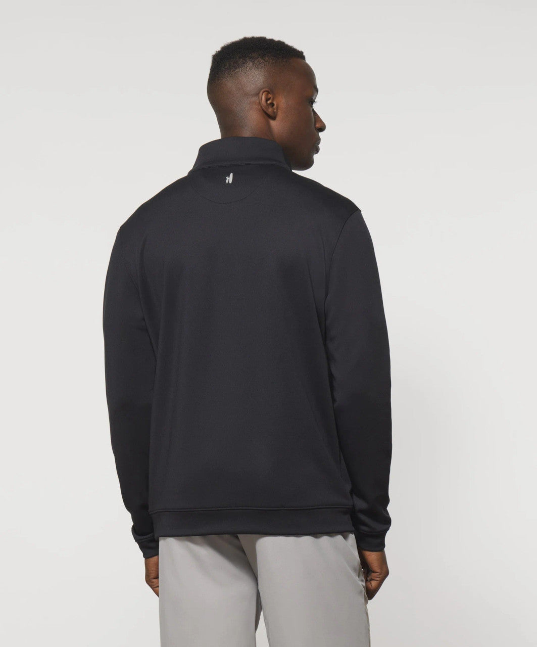 Johnnie-O Diaz Performance 1/4 Zip Pullover: Black