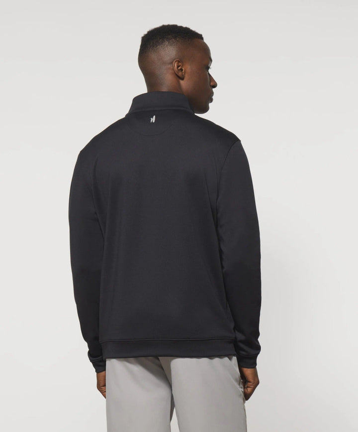 Johnnie-O Diaz Performance 1/4 Zip Pullover: Black