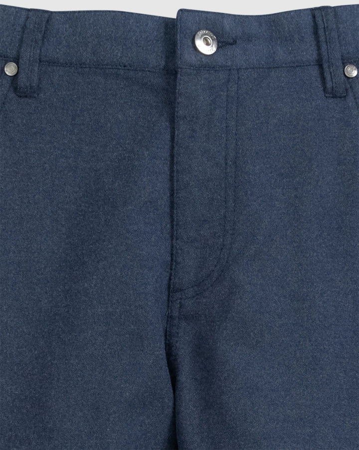 Johnnie-O London Brushed Twill Flannel Pant: Indigo