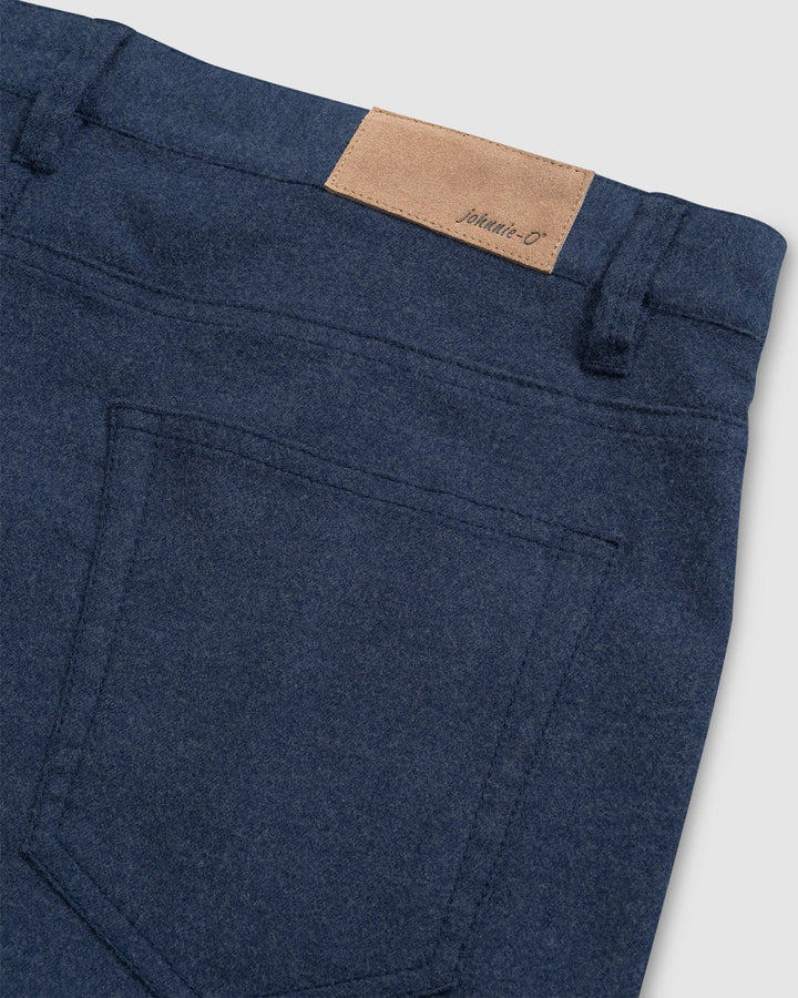 Johnnie-O London Brushed Twill Flannel Pant: Indigo