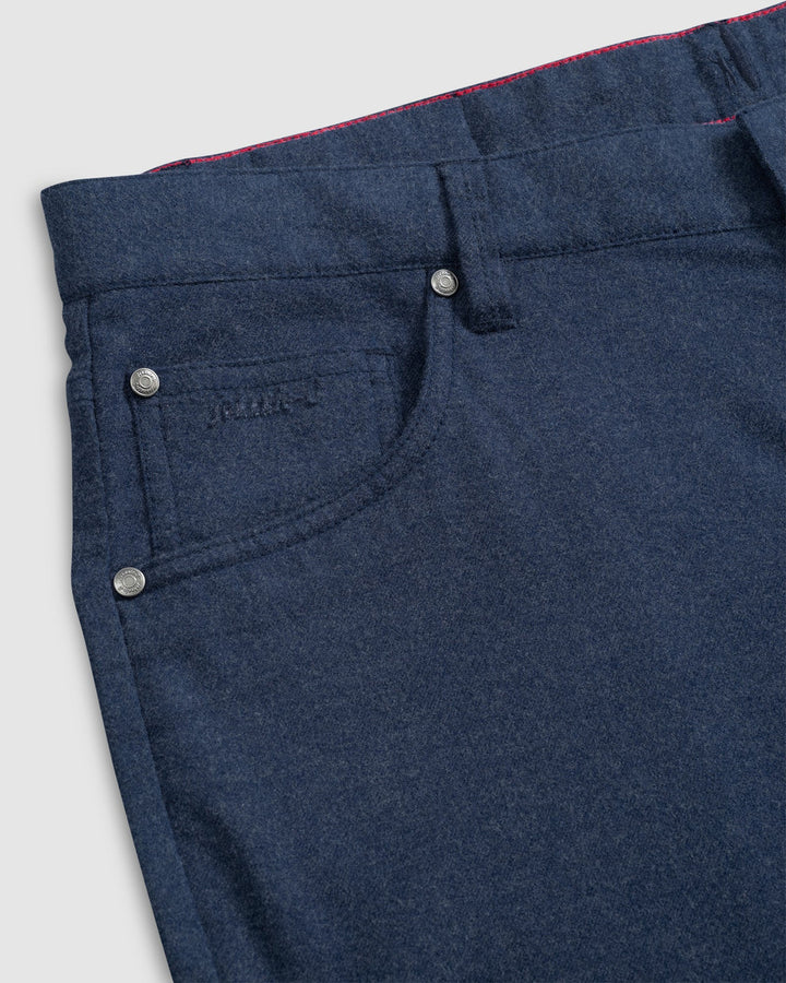 Johnnie-O London Brushed Twill Flannel Pant: Indigo