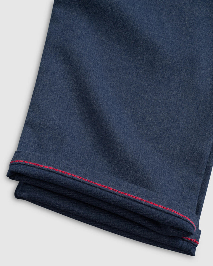 Johnnie-O London Brushed Twill Flannel Pant: Indigo