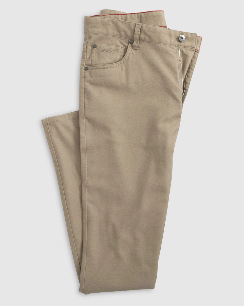 Johnnie-O London Brushed Twill Flannel Pant: Khaki