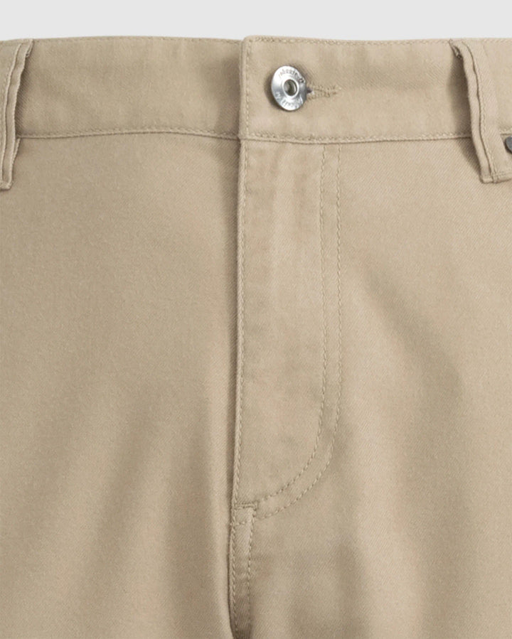 Johnnie-O London Brushed Twill Flannel Pant: Khaki