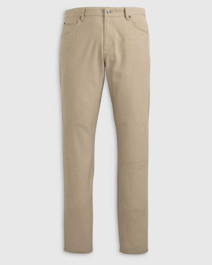Johnnie-O London Brushed Twill Flannel Pant: Khaki