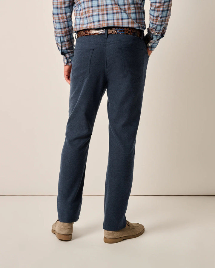 Johnnie-O London Brushed Twill Flannel Pant: Indigo