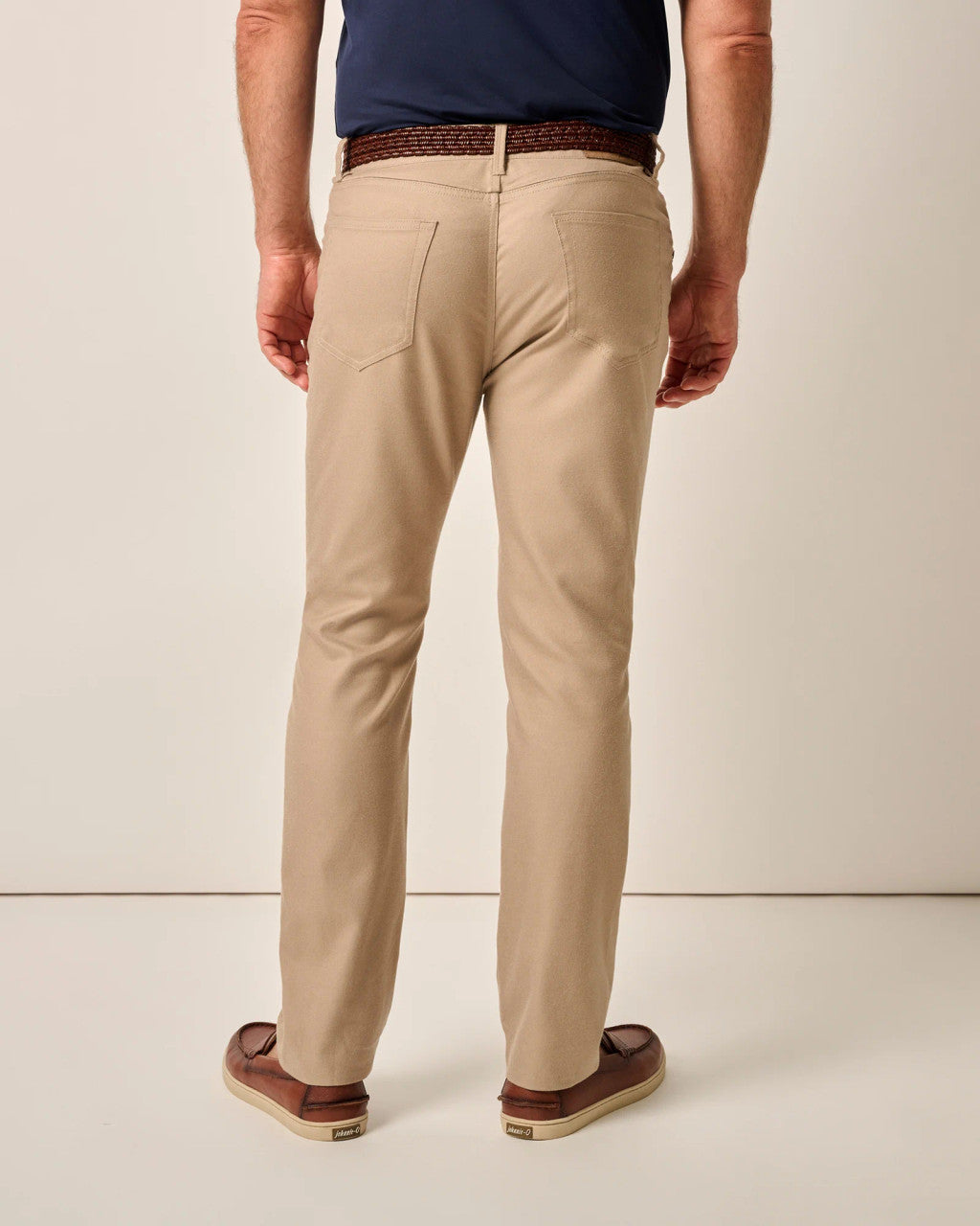 Johnnie-O London Brushed Twill Flannel Pant: Khaki