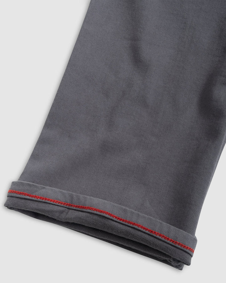Johnnie-O Newport 5-Pocket Cotton Pant: Charcoal