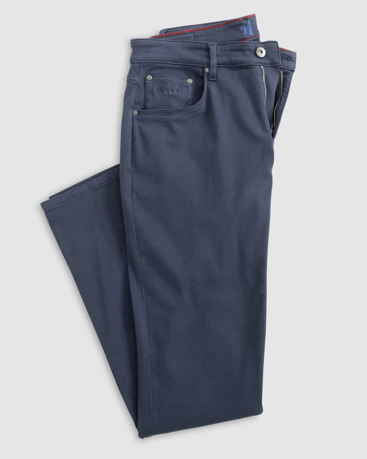 Johnnie-O Newport 5-Pocket Cotton Pant: Twilight