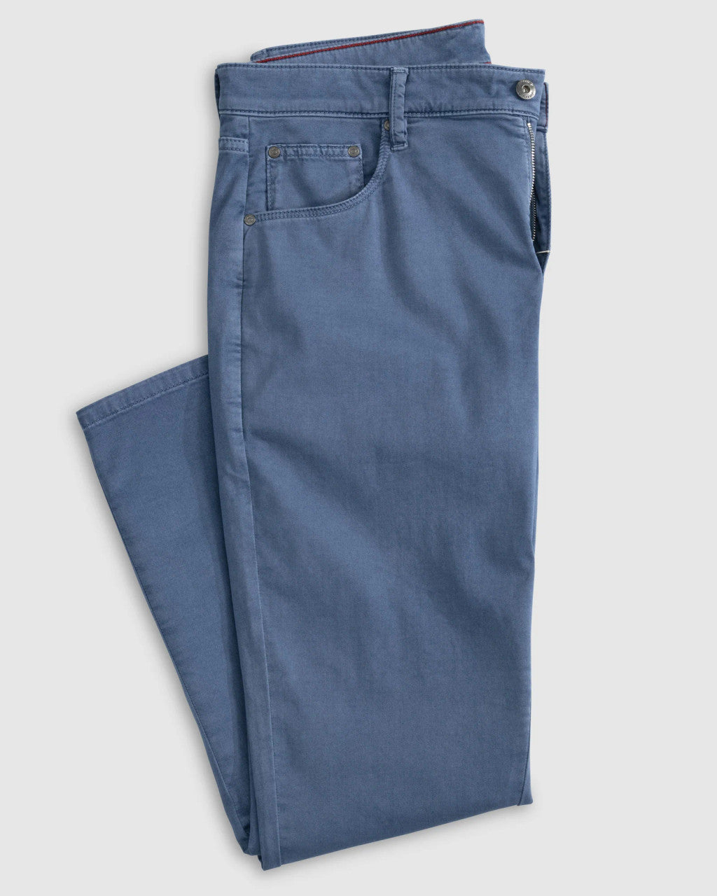 Johnnie-O Carmel Sateen 5-Pocket Pant: Blue Horizon