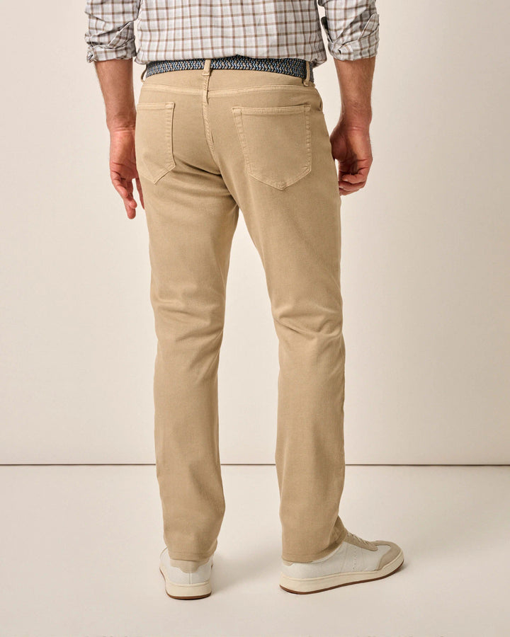 Johnnie-O Carmel Sateen 5-Pocket Pant: Khaki