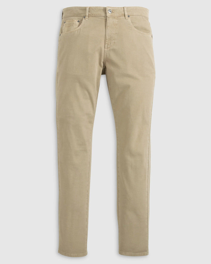 Johnnie-O Carmel Sateen 5-Pocket Pant: Khaki