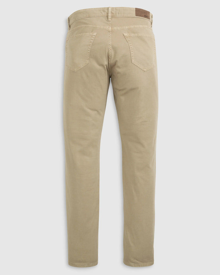 Johnnie-O Carmel Sateen 5-Pocket Pant: Khaki