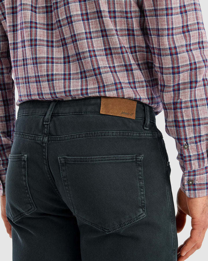 Johnnie-O Terry 5-Pocket Pant: Charcoal