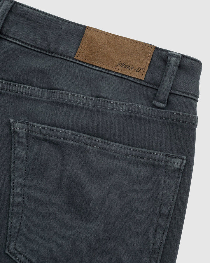 Johnnie-O Terry 5-Pocket Pant: Charcoal