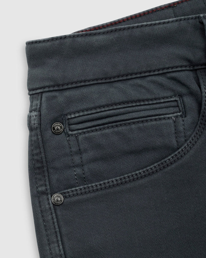 Johnnie-O Terry 5-Pocket Pant: Charcoal