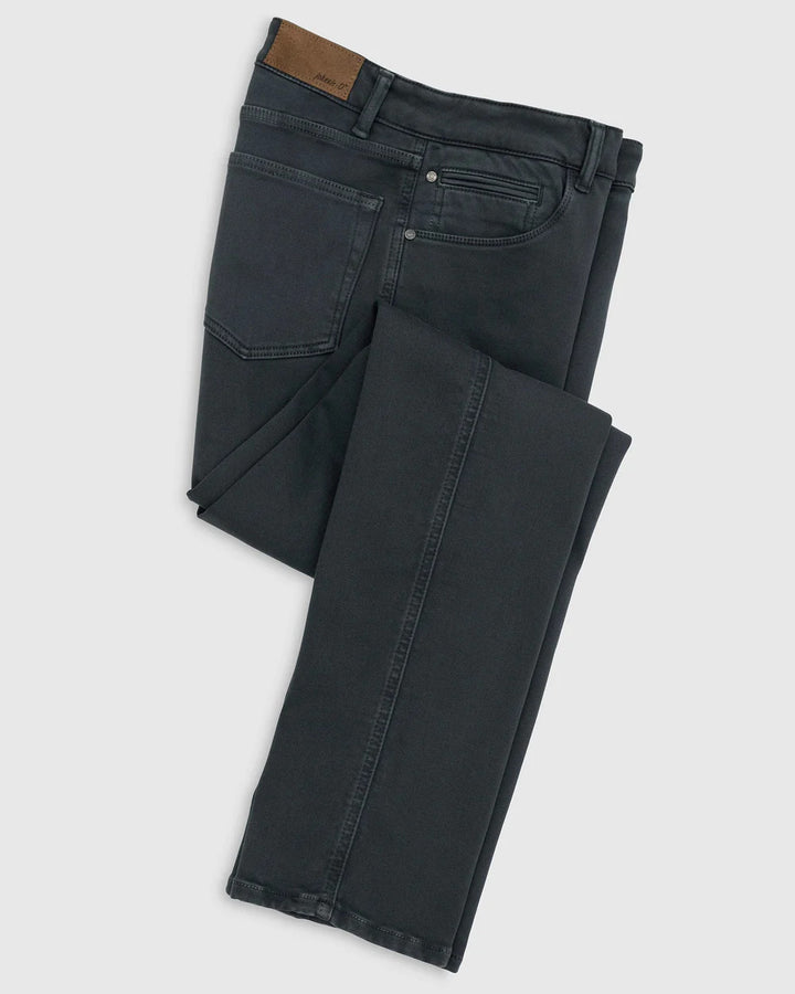 Johnnie-O Terry 5-Pocket Pant: Charcoal