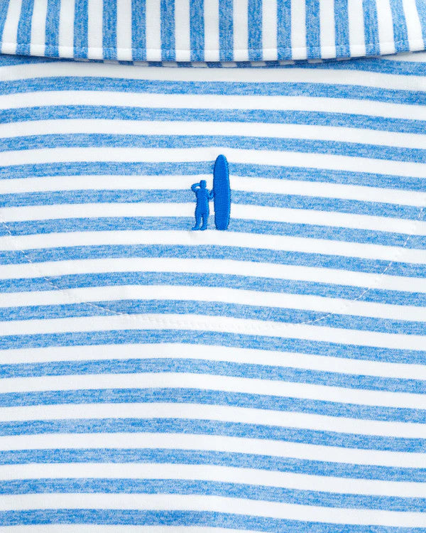 Johnnie-O Reese Striped Jersey Performance Polo: Victory