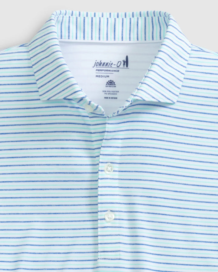 Johnnie-O Vik Striped Jersey Performance Polo: Victory