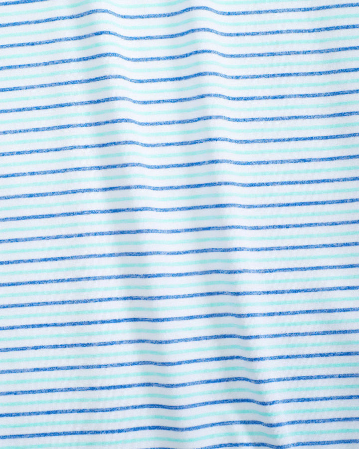 Johnnie-O Vik Striped Jersey Performance Polo: Victory
