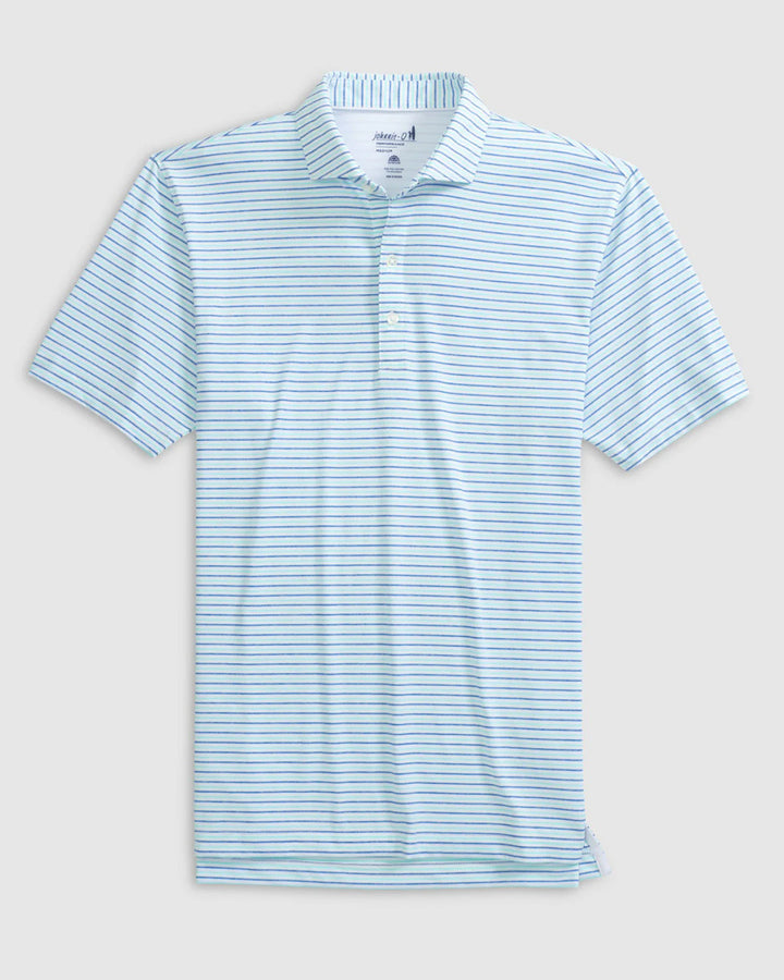 Johnnie-O Vik Striped Jersey Performance Polo: Victory