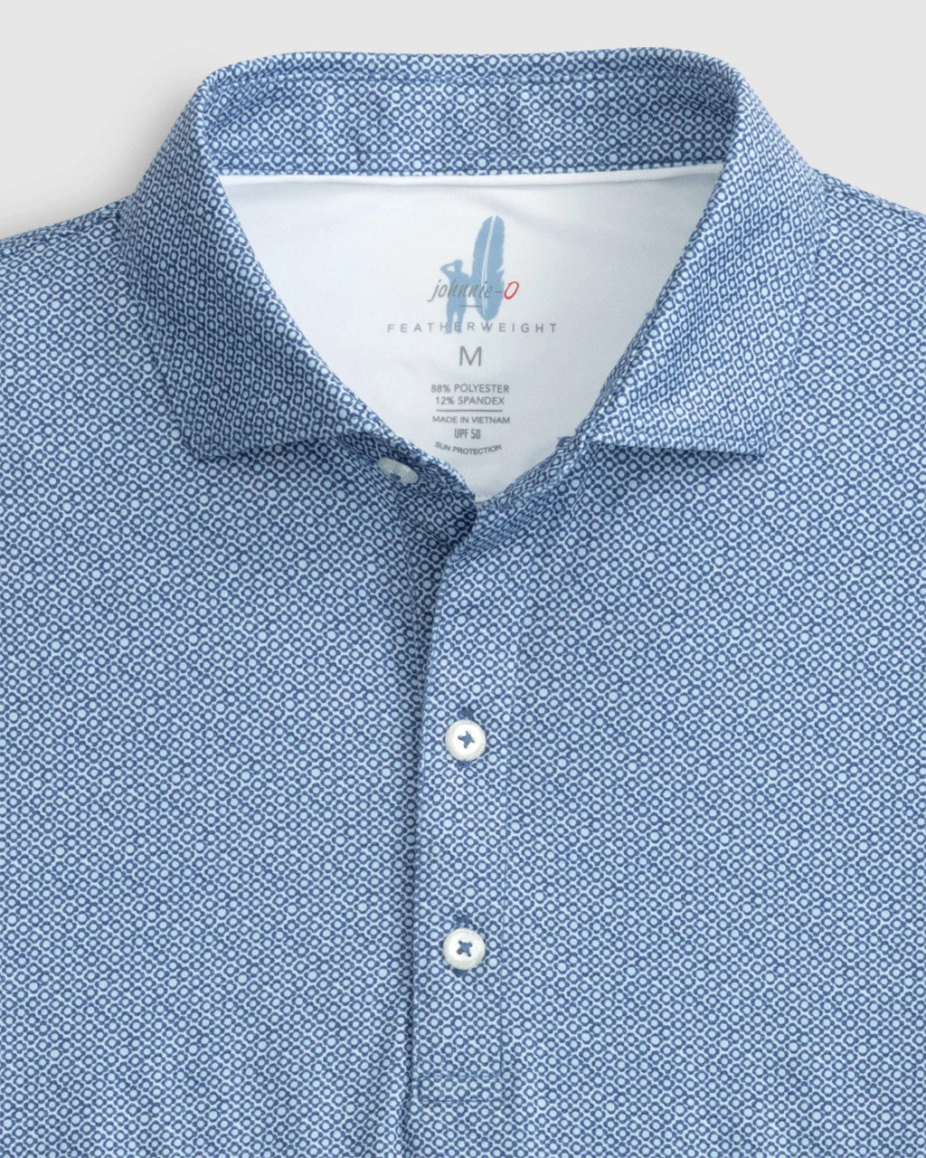 Johnnie-O Julian Printed Featherweight Performance Polo: Lake