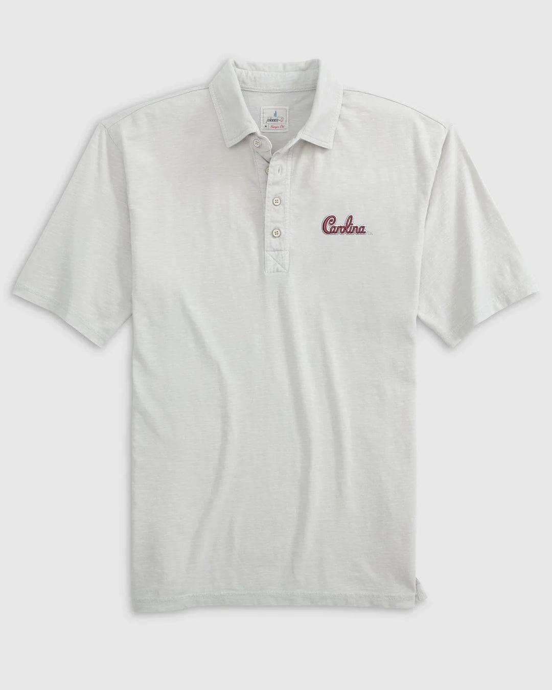 Johnnie-O University of South Carolina Coastal Wash Original Polo - Script Logo: Light Gray